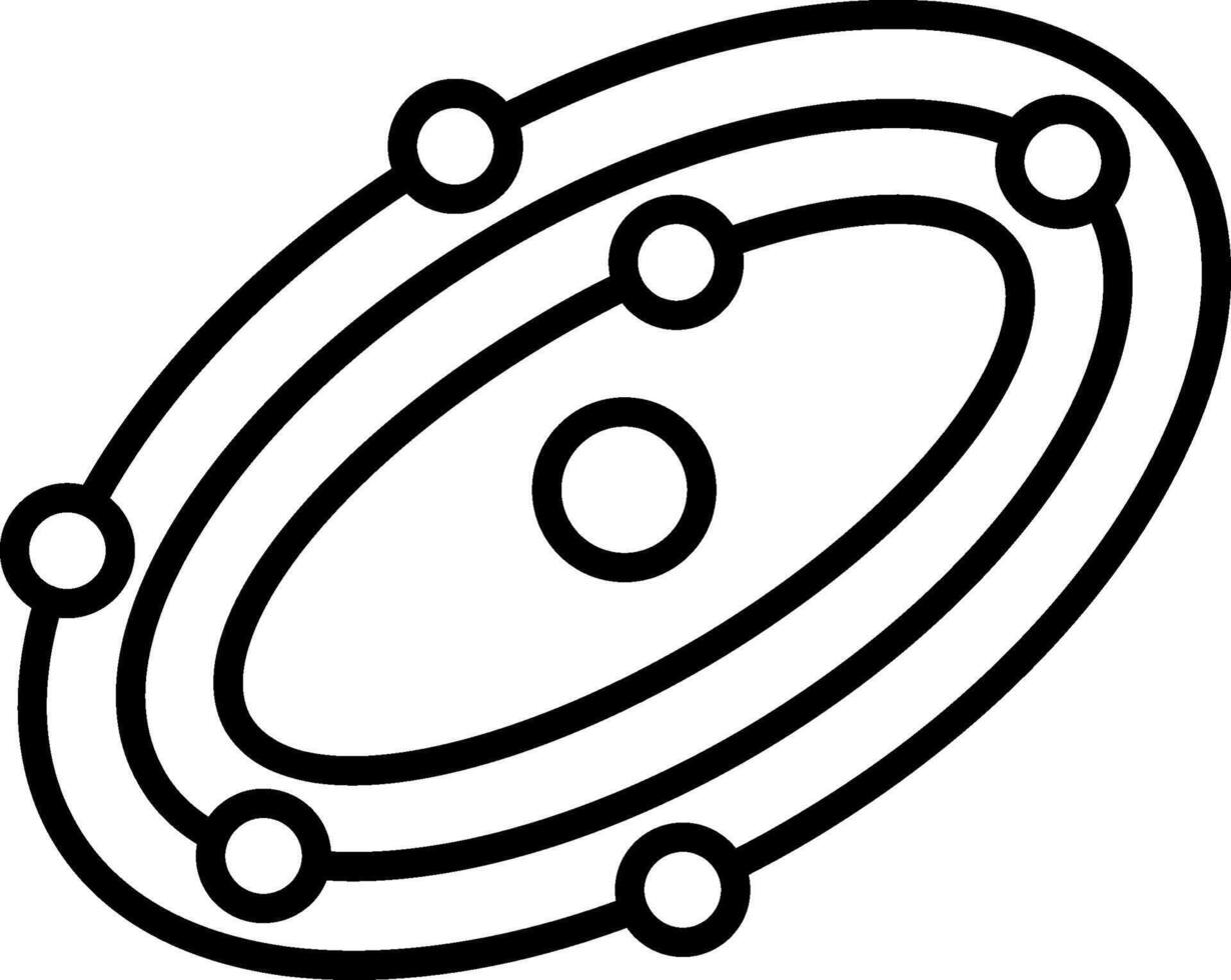 Symbol für die Galaxielinie vektor