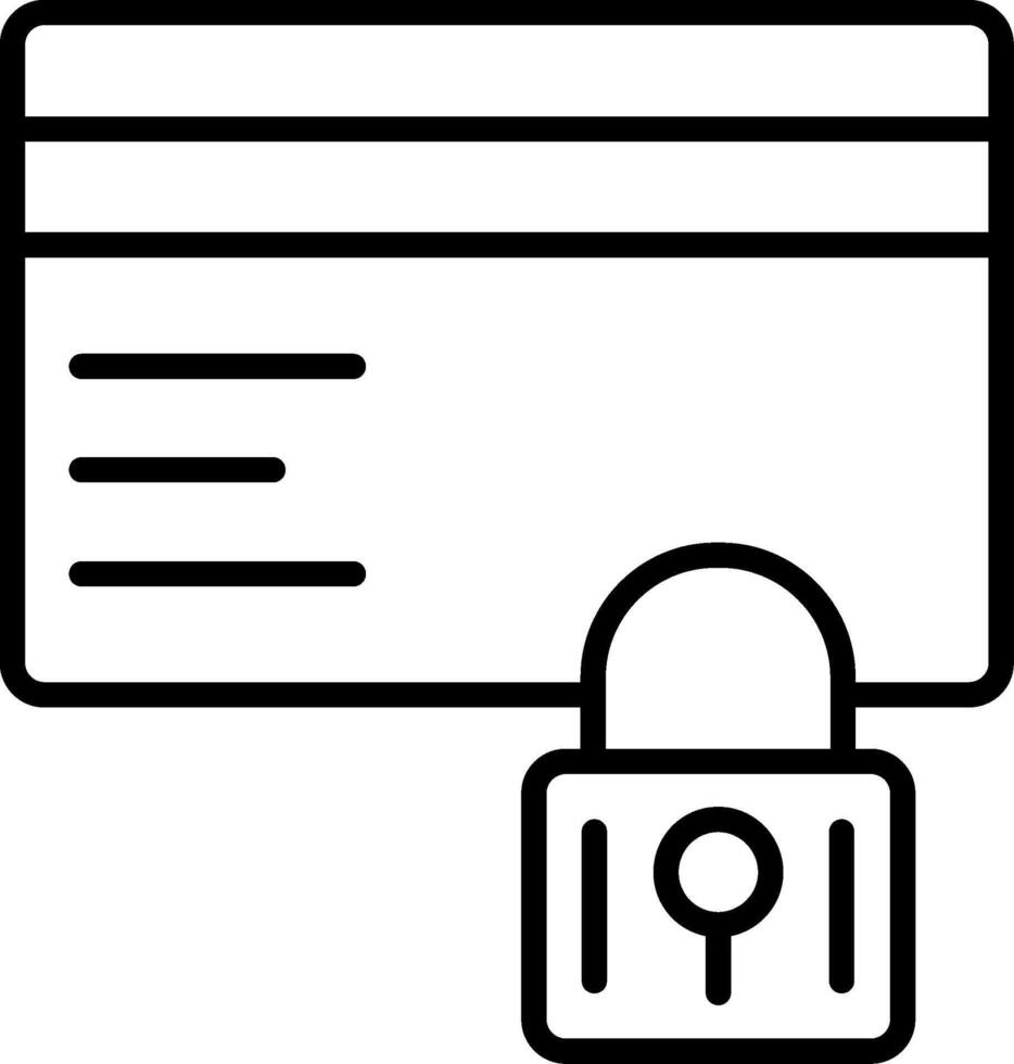 Symbol für sichere Zahlungszeile vektor