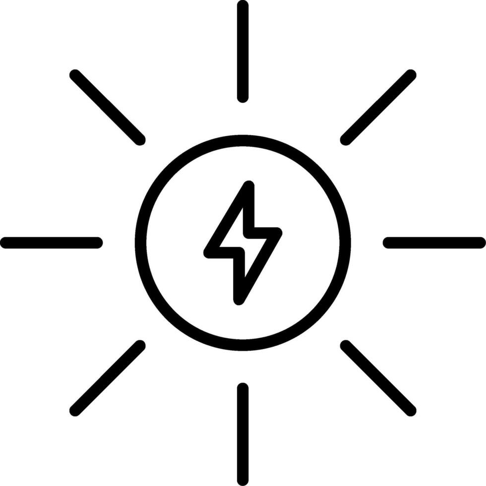 Symbol für die Sonnenlinie vektor