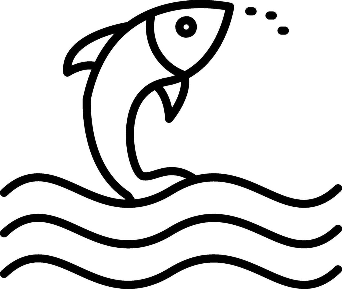 Symbol für die Fischlinie vektor