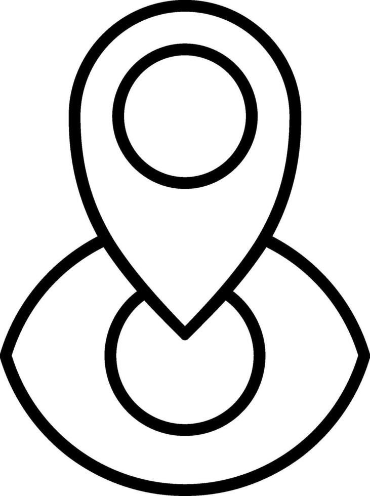 Augenlinie-Symbol vektor