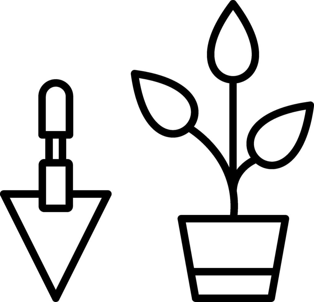 Symbol für Gartenarbeit vektor
