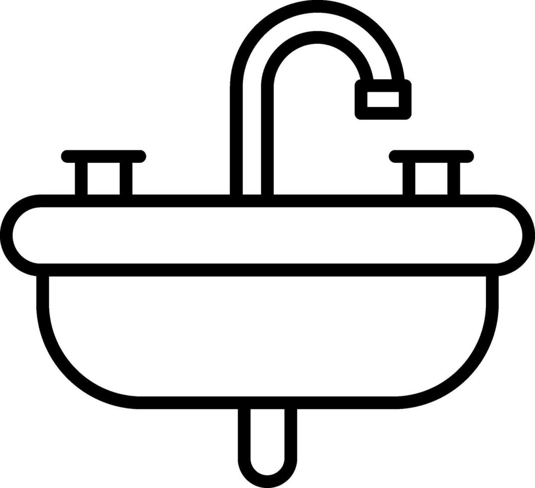 Symbol für die Sinklinie vektor