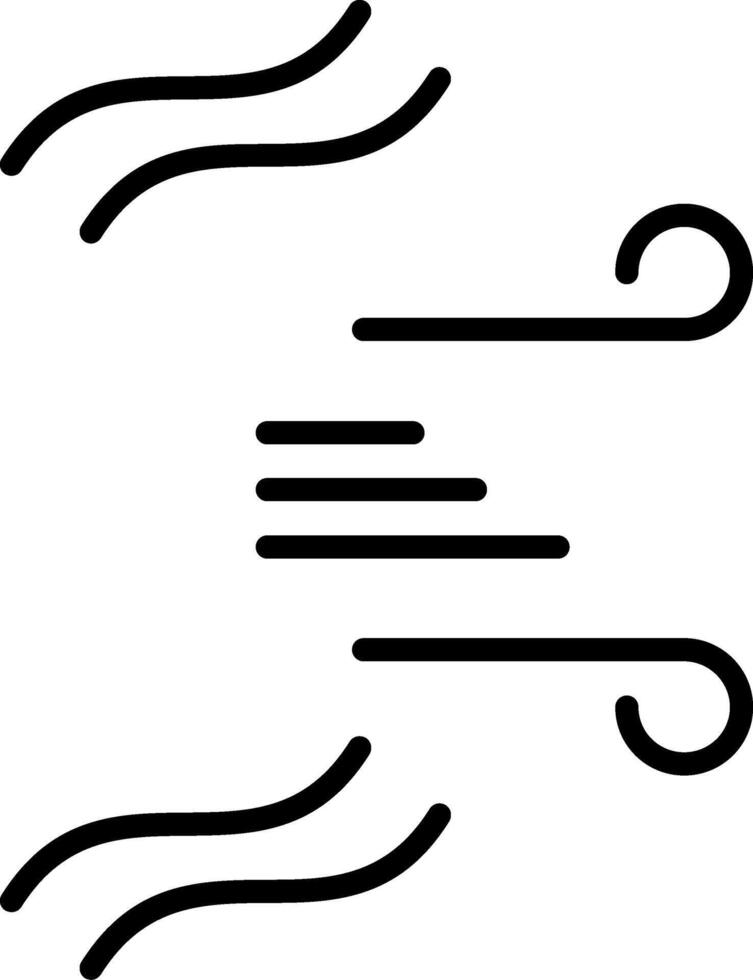 Windliniensymbol vektor