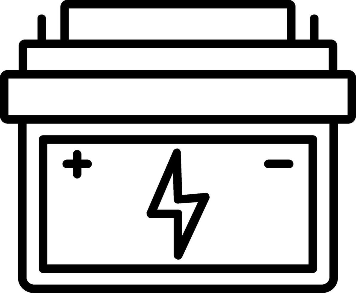 Batteriezeilensymbol vektor
