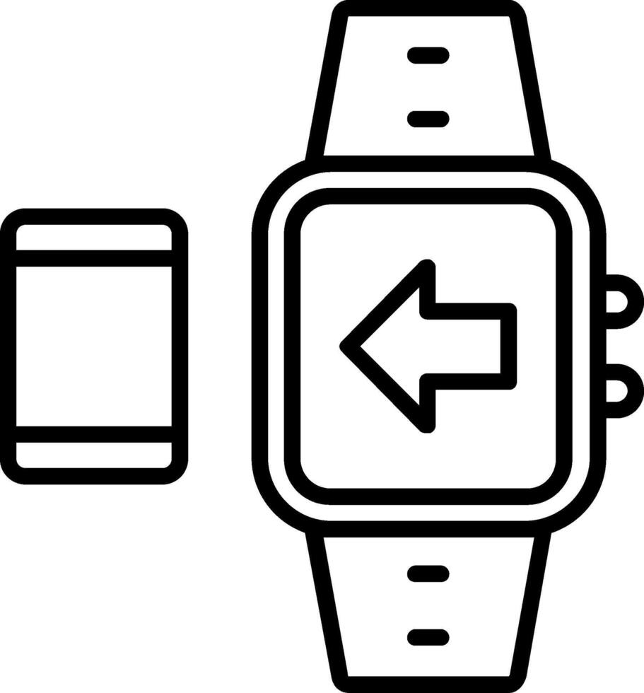 Liniensymbol synchronisieren vektor