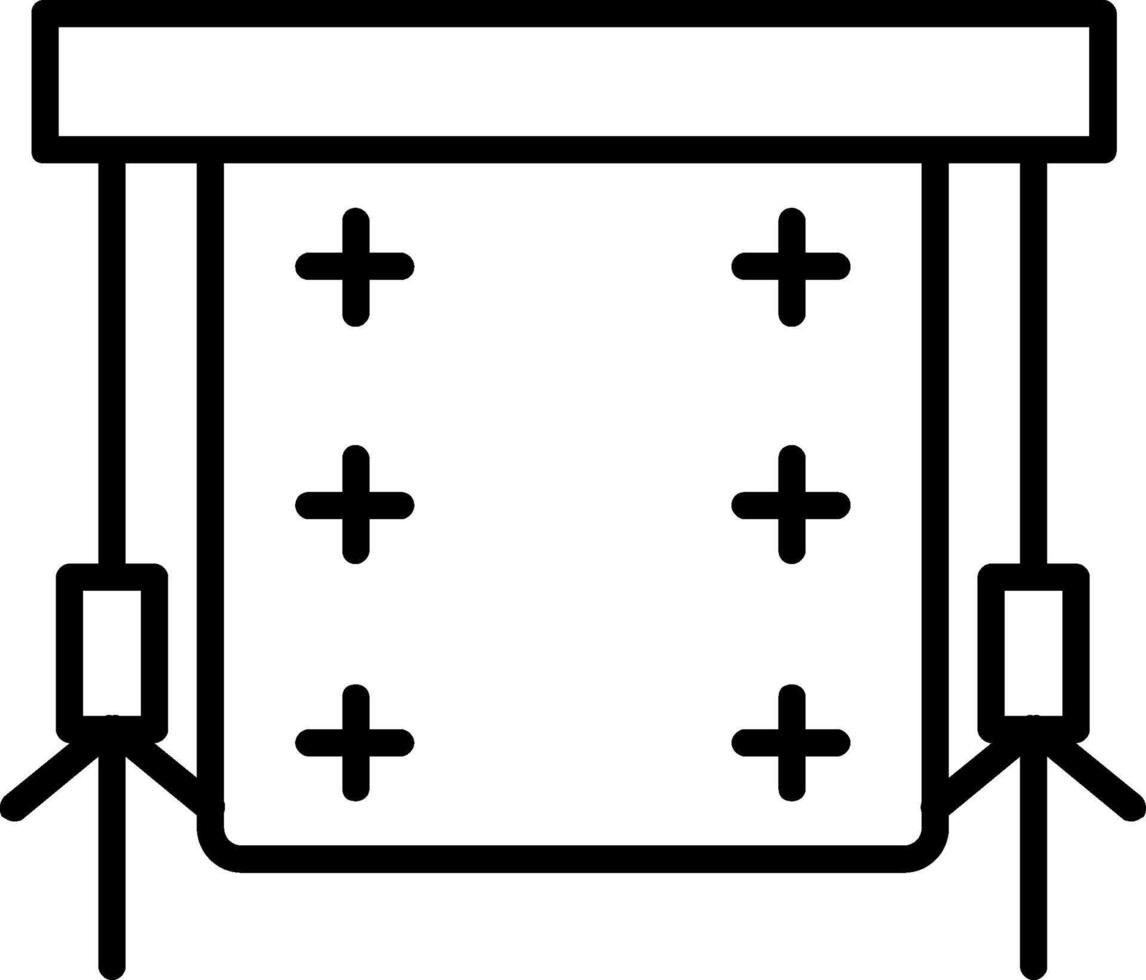 Grün Bildschirm Linie Symbol vektor