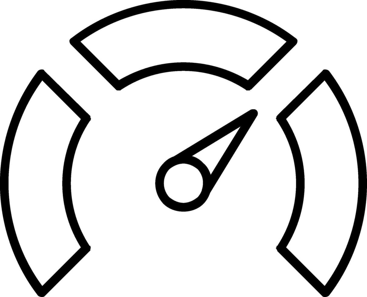Symbol für die Messlinie vektor