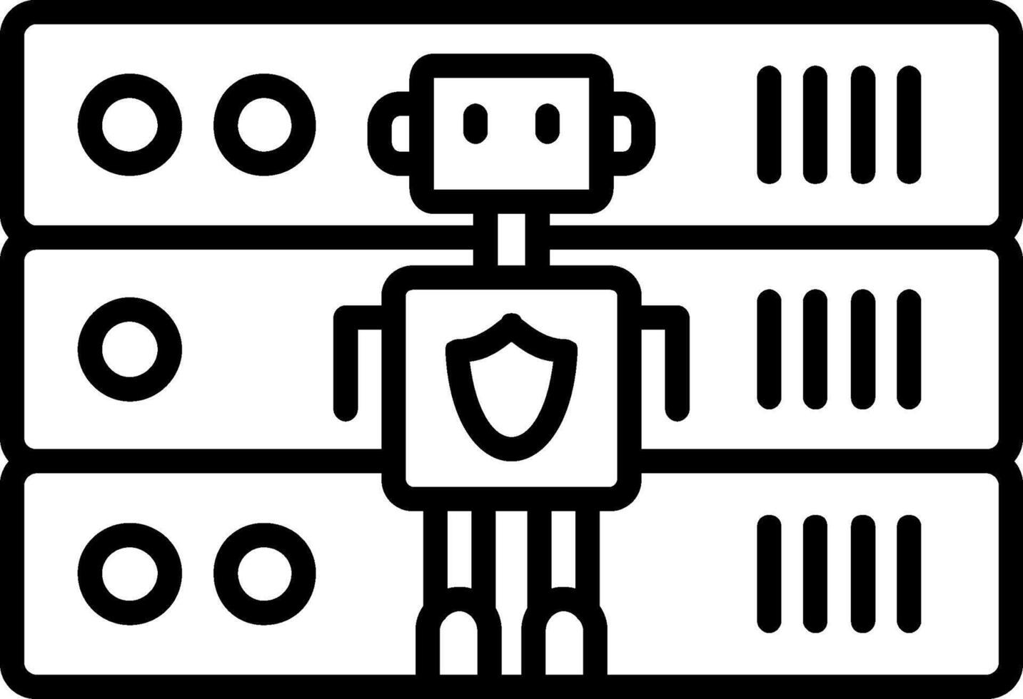 Symbol für sichere Datenleitung vektor