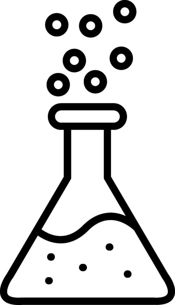 Symbol für die Chemikalienlinie vektor