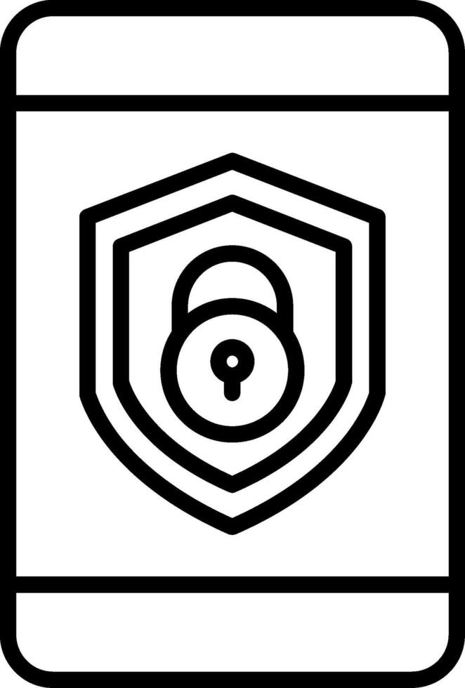 Sicherheit Handy, Mobiltelefon sperren Symbole Design vektor