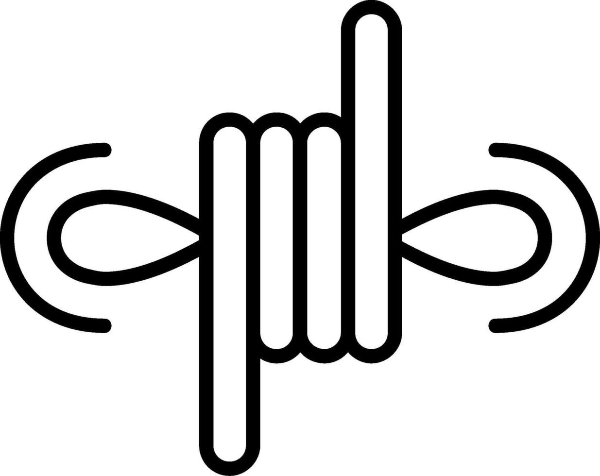 Klettern Linie Symbol vektor