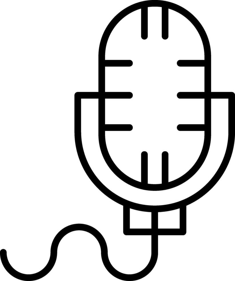 Mikrofonleitungssymbol vektor