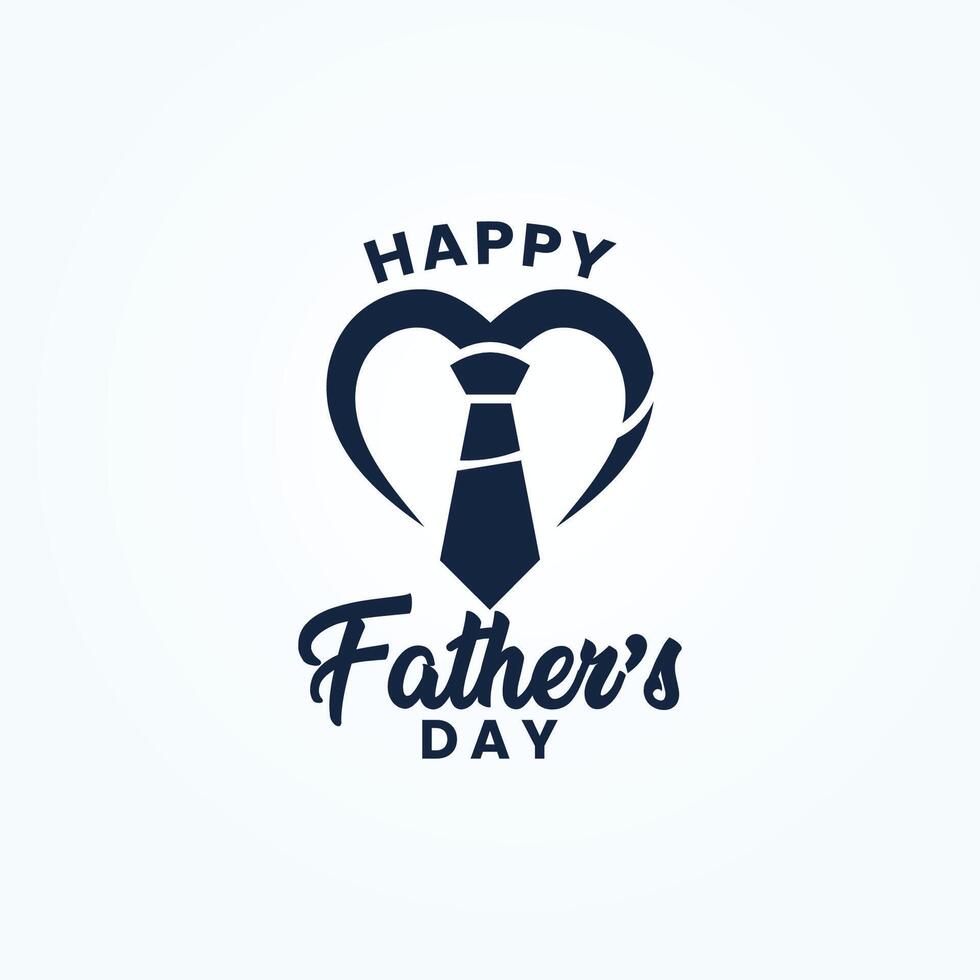 ein Mann und ein Kind halten Hände und das Wörter glücklich Väter Tag vektor