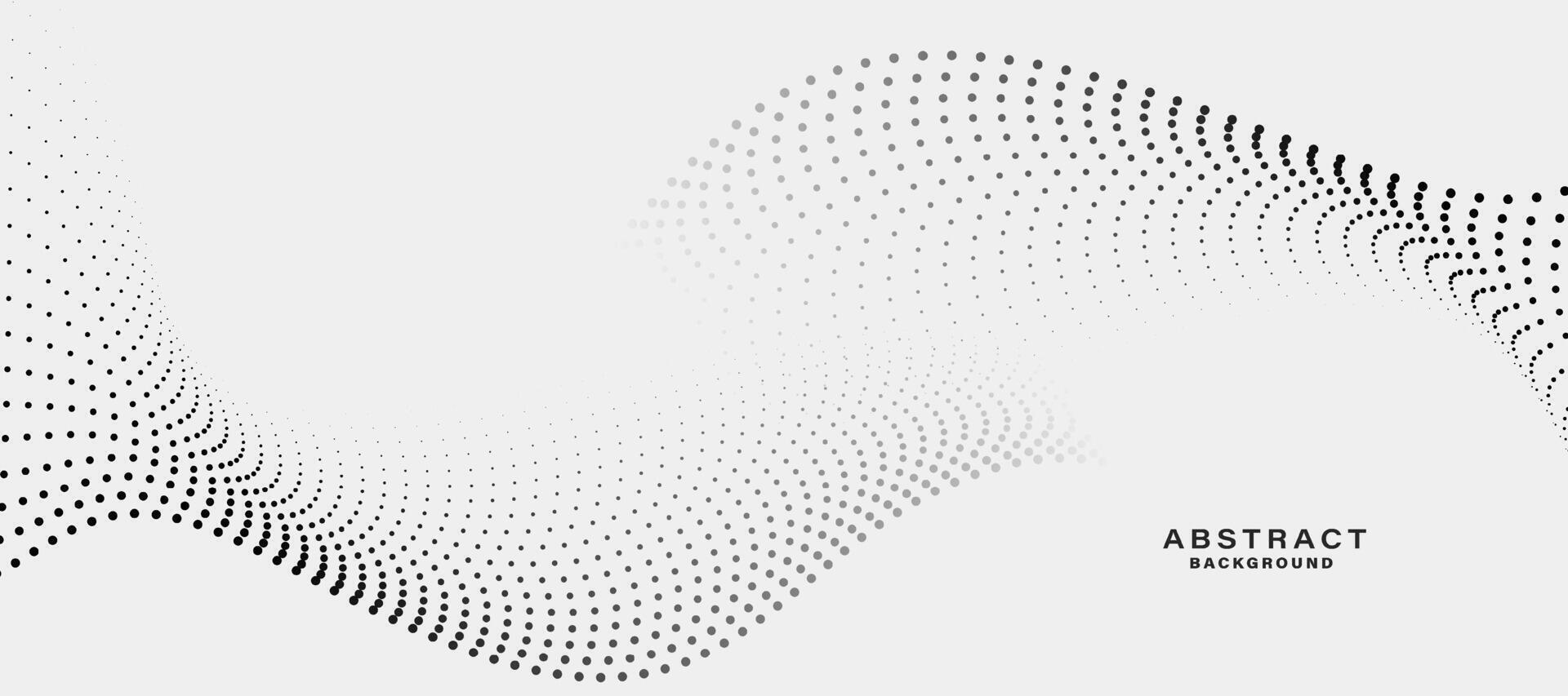 grå och vit abstrakt bakgrund med strömmande partiklar. digital teknologi begrepp vektor