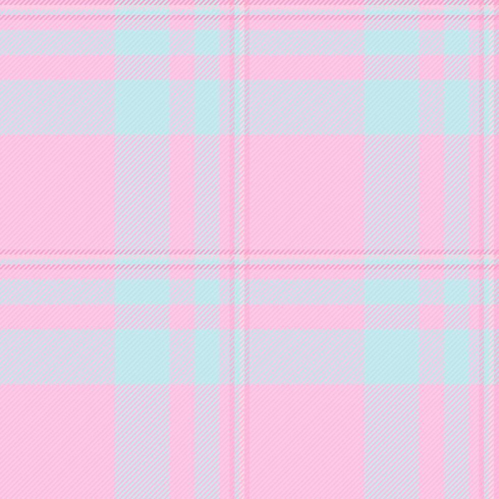 Illustration Plaid Hintergrund Stoff, geometrisch Textur Textil. irisch Tartan Muster nahtlos prüfen im Licht und Rosa Farben. vektor