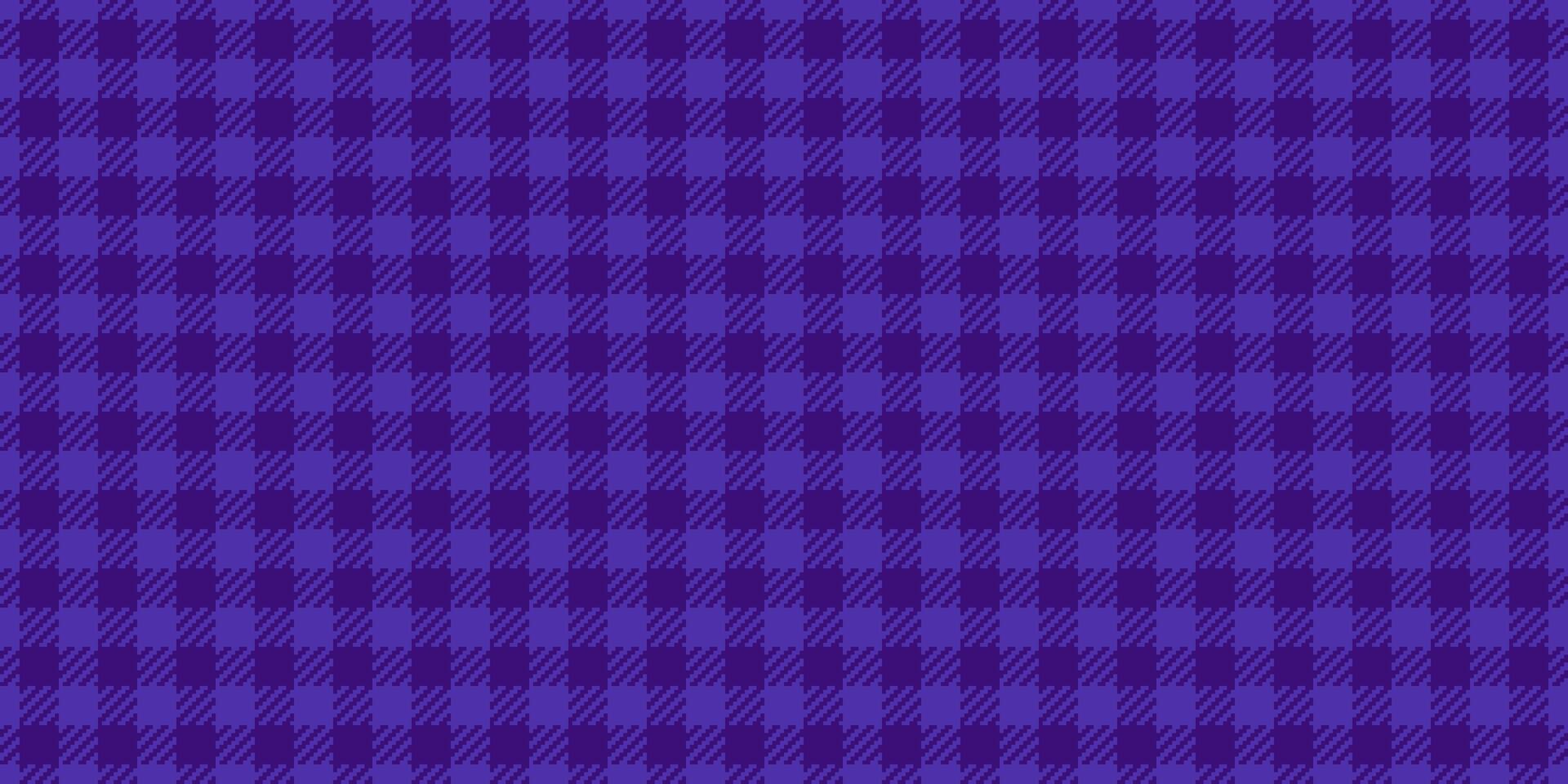 editierbar Stoff Hintergrund Textil, Kilt nahtlos prüfen Schottenstoff. bunt Textur Muster Plaid im Indigo und violett Farben. vektor