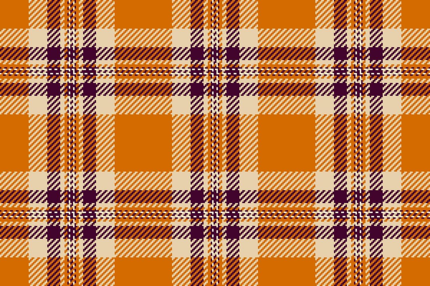 Hintergrund Muster Tartan von prüfen Textil- Plaid mit ein nahtlos Textur Stoff. vektor