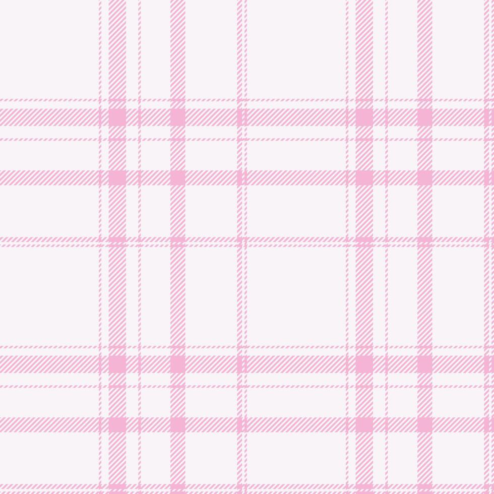 Plaid nahtlos Muster im Rosa. prüfen Stoff Textur. Textil- drucken. vektor