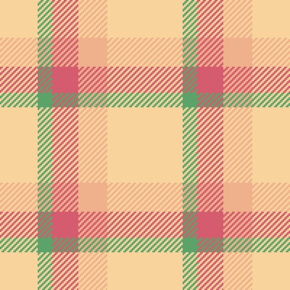 nahtlos Textur Tartan von Muster Hintergrund Plaid mit ein prüfen Textil- Stoff. vektor