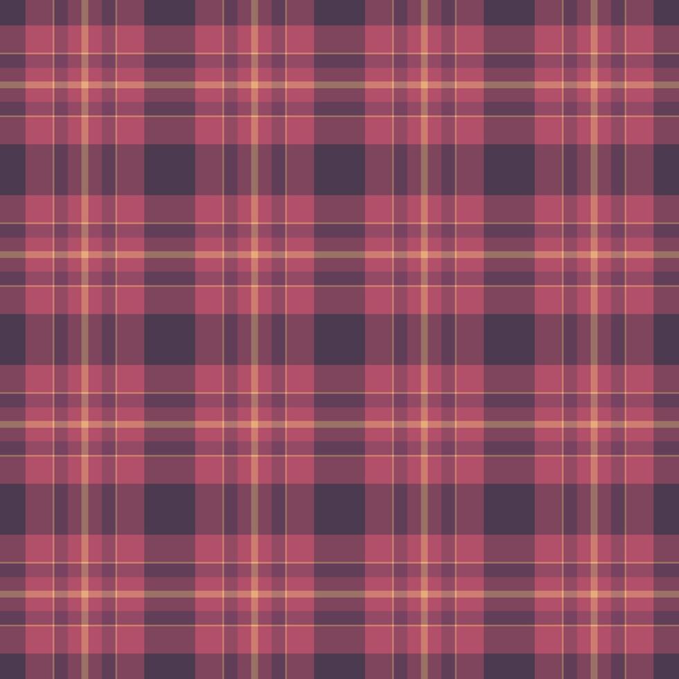 Rau Textil- Textur nahtlos, Jersey prüfen Stoff Plaid. Zuhause Tartan Hintergrund Muster im Rosa und rot Farben. vektor