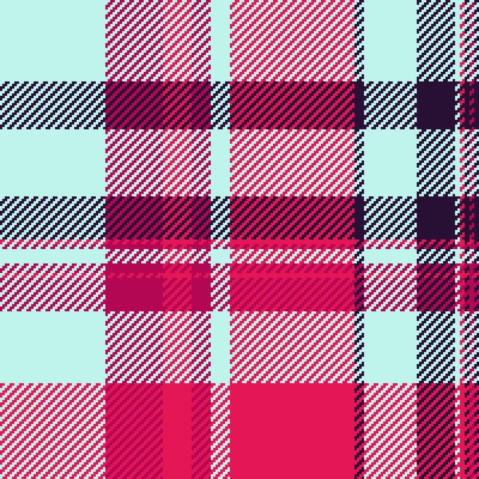 Muster Textur nahtlos von Stoff Plaid prüfen mit ein Hintergrund Textil- Tartan . vektor