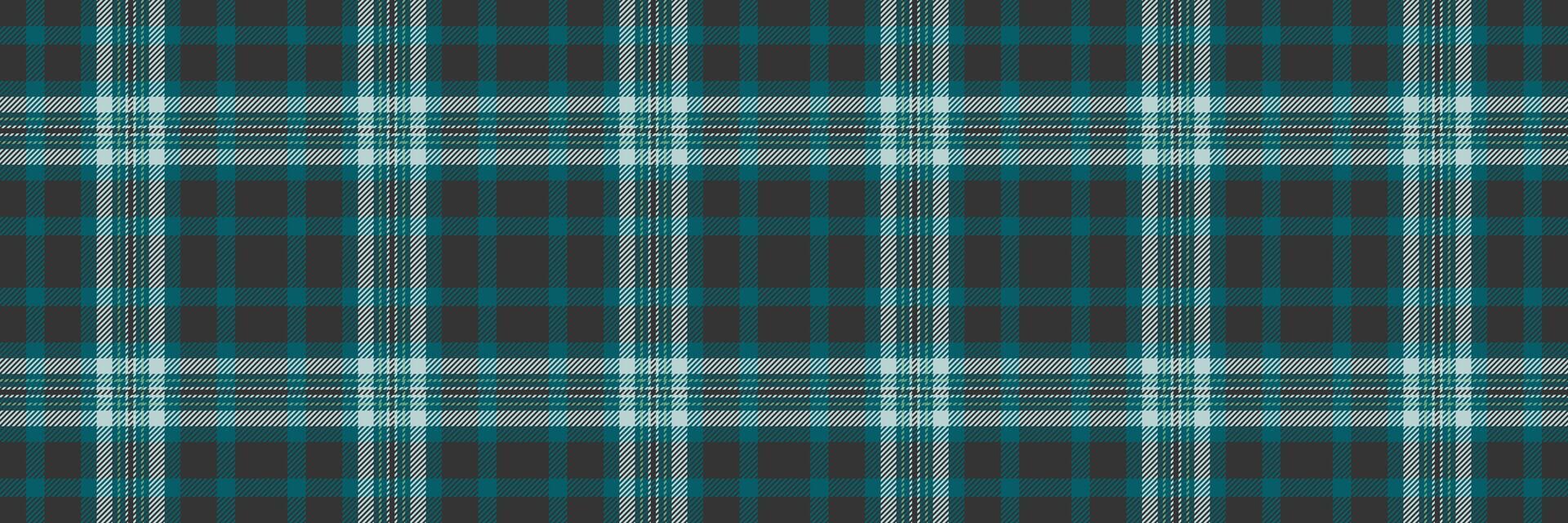 Seide Muster Hintergrund, japanisch Plaid Stoff nahtlos. zottig Textur Tartan Textil- prüfen im grau und cyan Farben. vektor