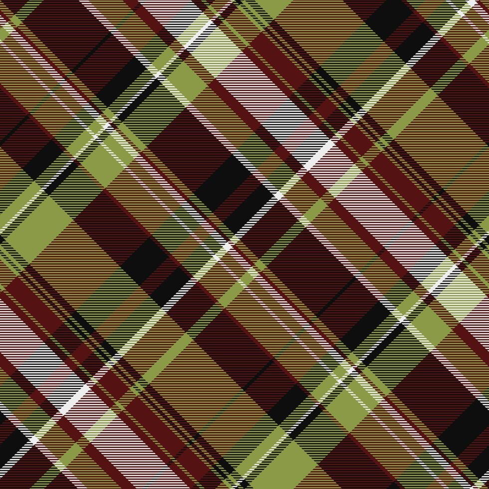 Muster Plaid von Tartan Textur prüfen mit ein Hintergrund Textil- Stoff nahtlos. vektor