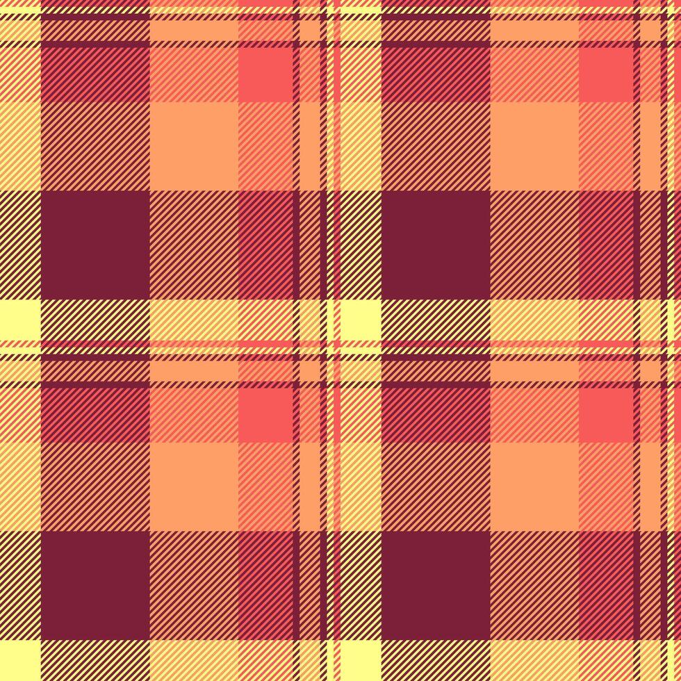 mönster textur bakgrund av sömlös tartan med en textil- kolla upp tyg pläd. vektor