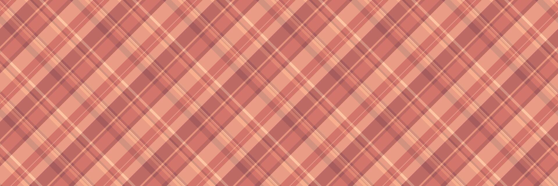 Weihnachten Stoff Textil- Muster, Jahrgang Textur nahtlos überprüfen. Harmonie Tartan Plaid Hintergrund im rot und Orange Farben. vektor