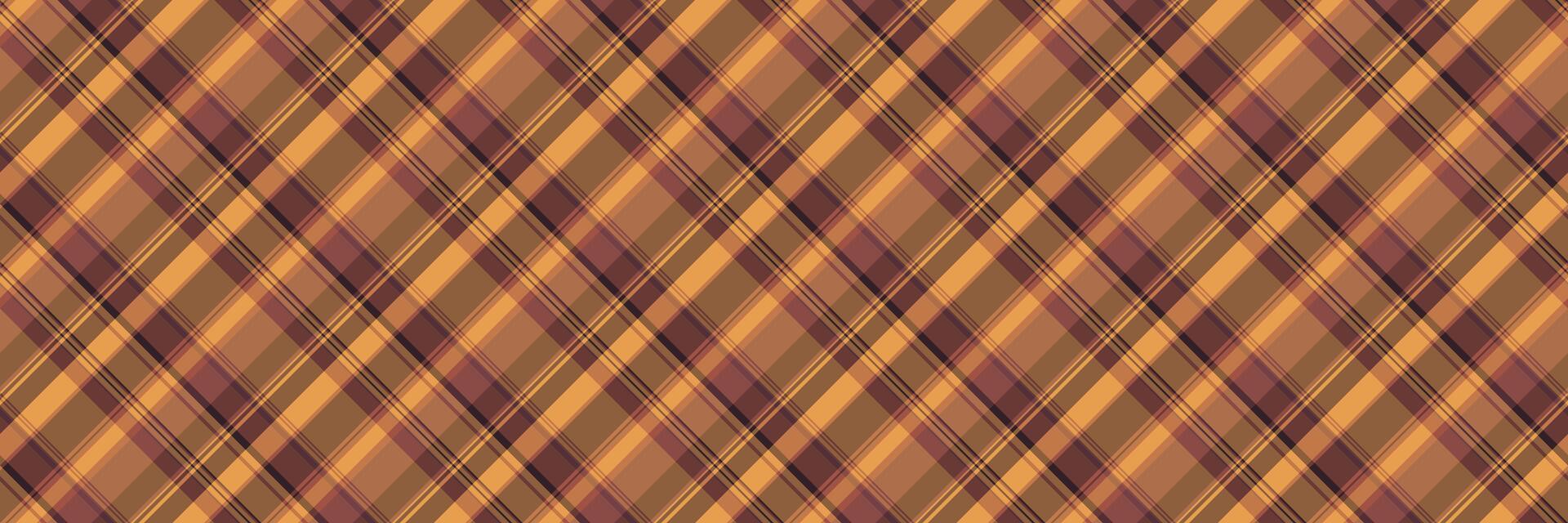 Kind Textil- Hintergrund, minimal Tartan nahtlos überprüfen. Variation Textur Stoff Muster Plaid im Orange und rot Farben. vektor