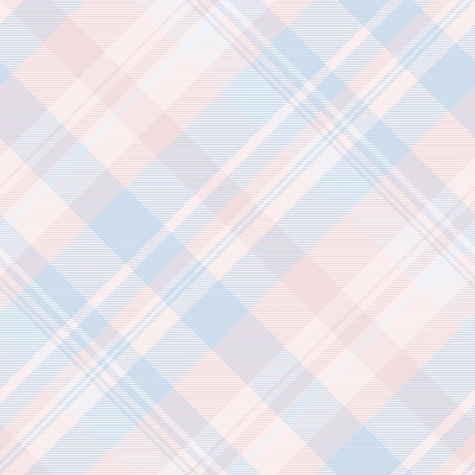 Reihe Tartan Muster Stoff, Ostern Hintergrund Textur Plaid. Französisch Textil- nahtlos prüfen im Licht und Meer Schale Farben. vektor