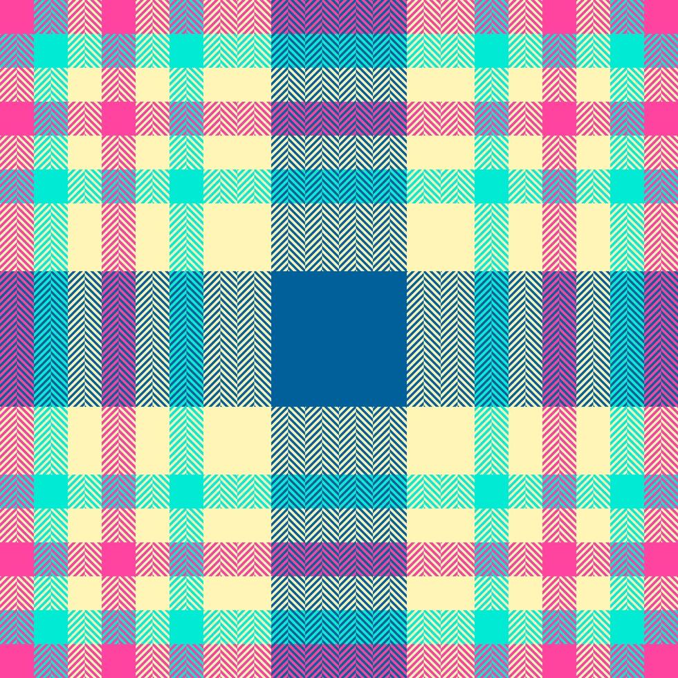 Tartan Textil- nahtlos von Textur Stoff Hintergrund mit ein Muster Plaid überprüfen. vektor