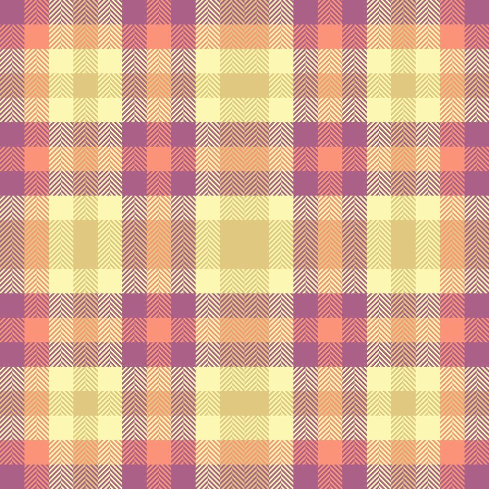 Muster Hintergrund Textil- von Stoff Plaid Textur mit ein Tartan nahtlos prüfen . vektor