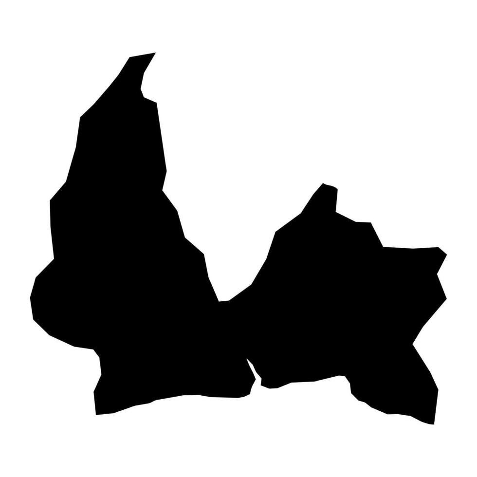 san pedro de makoris provins Karta, administrativ division av Dominikanska republik. illustration. vektor