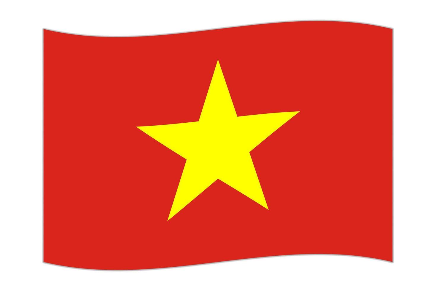 vinka flagga av de Land vietnam. illustration. vektor