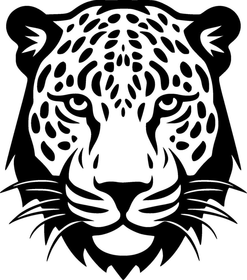 Leopard - - minimalistisch und eben Logo - - Illustration vektor