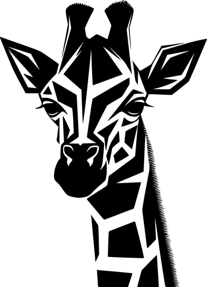 Giraffe, minimalistisch und einfach Silhouette - - Illustration vektor