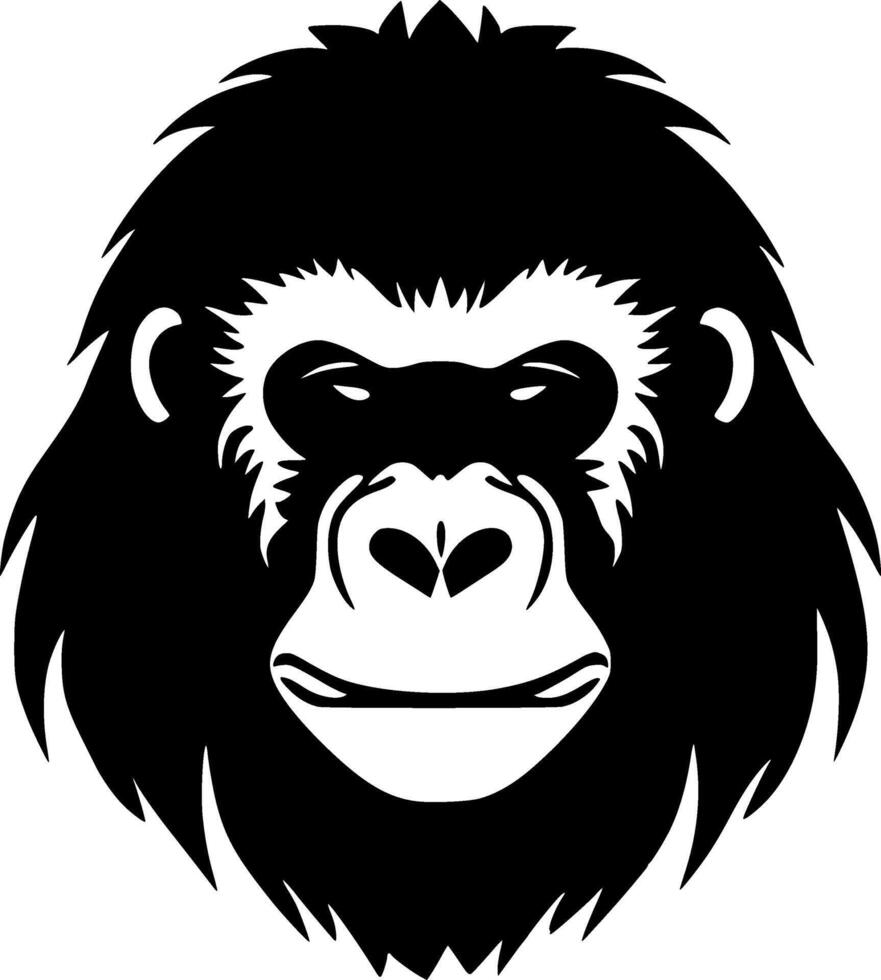 Gorilla, minimalistisch und einfach Silhouette - - Illustration vektor