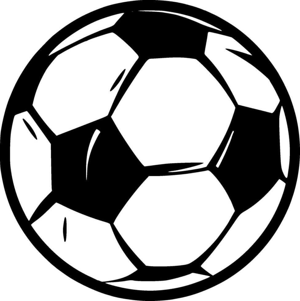 Fußball, minimalistisch und einfach Silhouette - - Illustration vektor