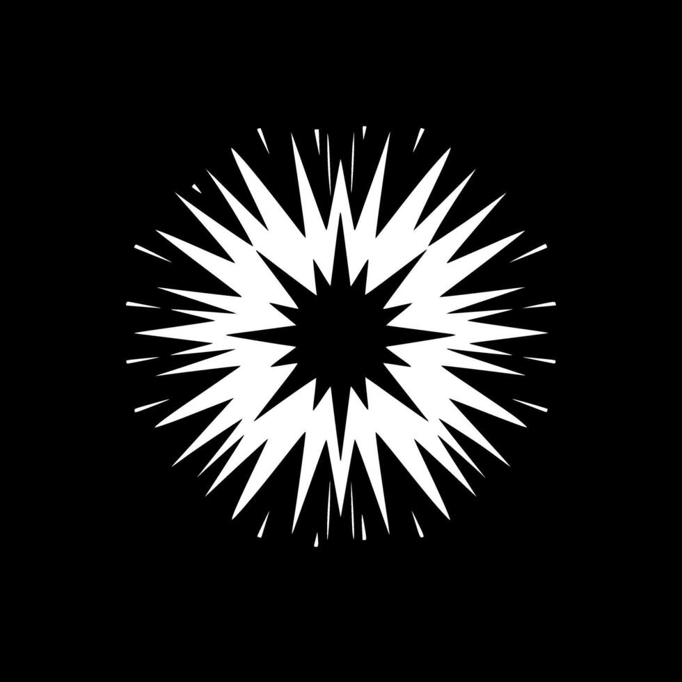 Explosion - - minimalistisch und eben Logo - - Illustration vektor