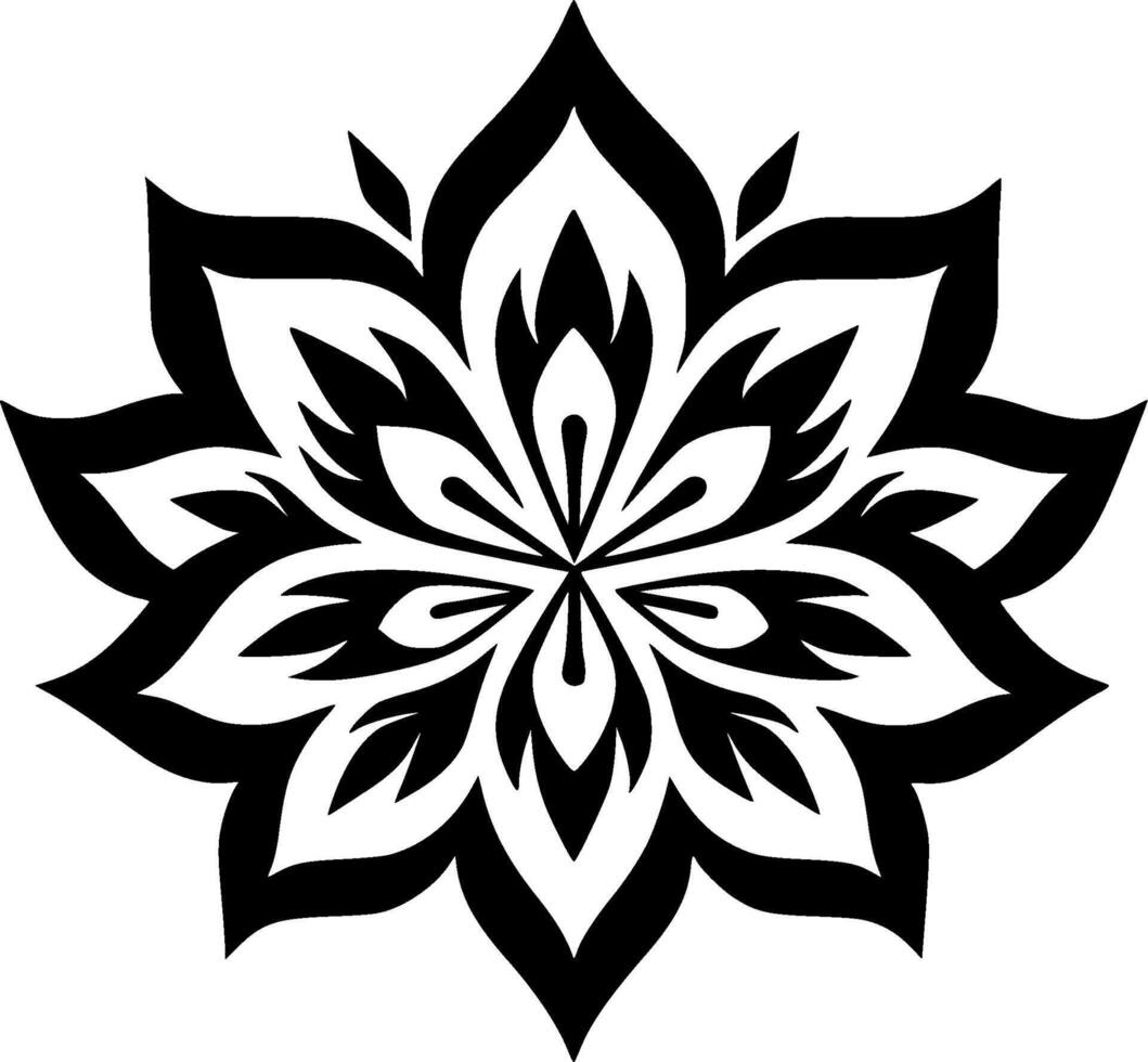 Mandala - - hoch Qualität Logo - - Illustration Ideal zum T-Shirt Grafik vektor