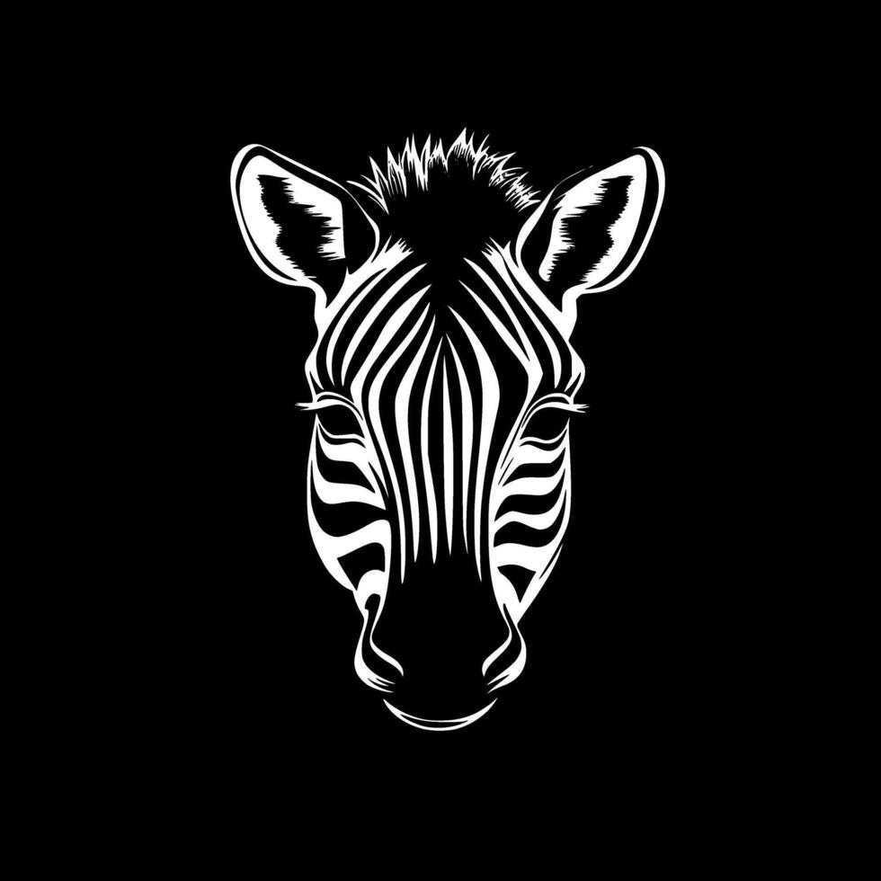 Zebra Baby, minimalistisch und einfach Silhouette - - Illustration vektor