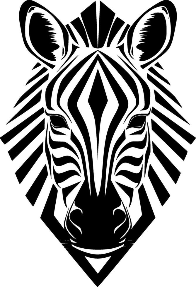 zebra - hög kvalitet logotyp - illustration idealisk för t-shirt grafisk vektor