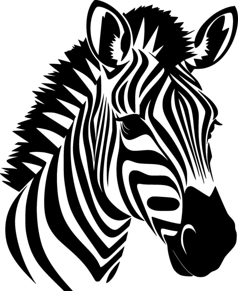 Zebra, minimalistisch und einfach Silhouette - - Illustration vektor