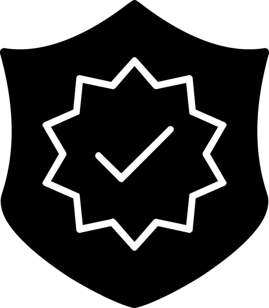 Garantie Glyphe Symbol vektor