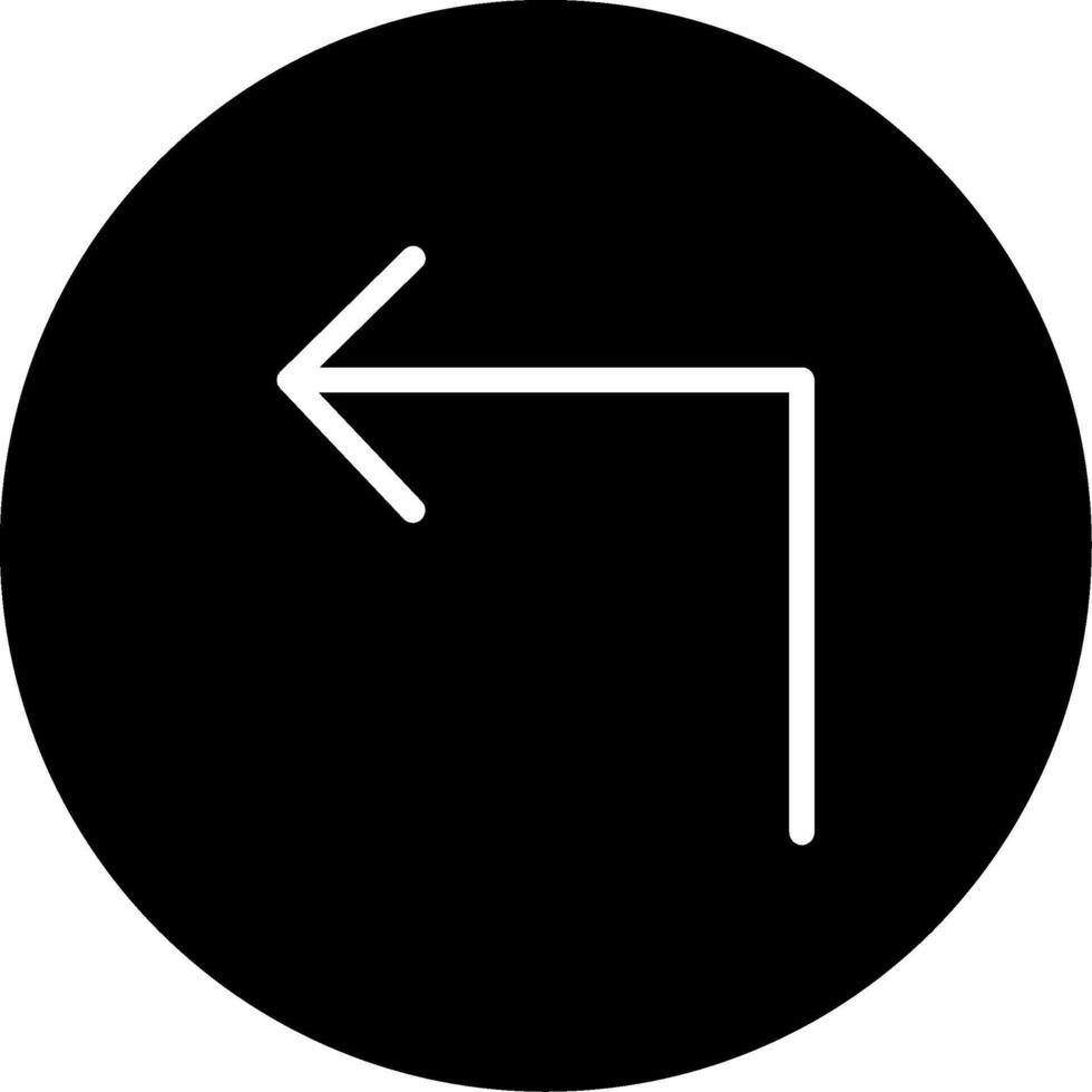 Wende Glyphe Symbol vektor