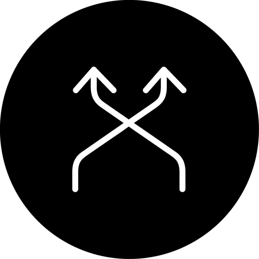 Shuffle-Glyphe-Symbol vektor