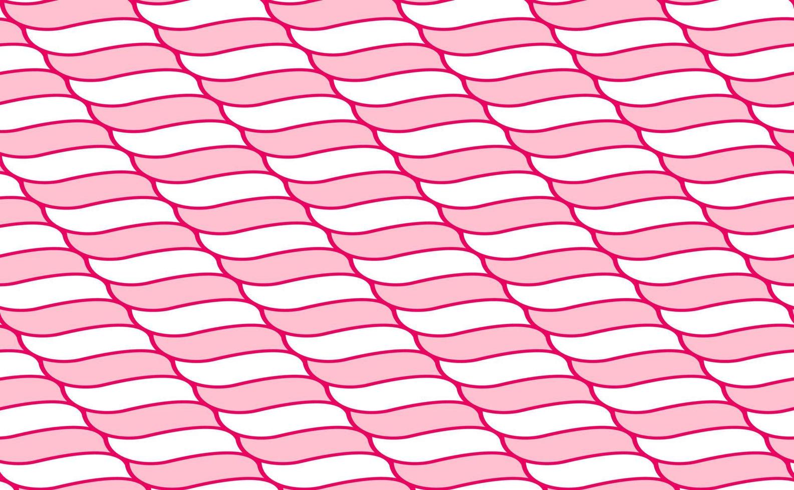 rosa och vita diagonala vridna linjer bakgrund. sött godis bakgrund vektor