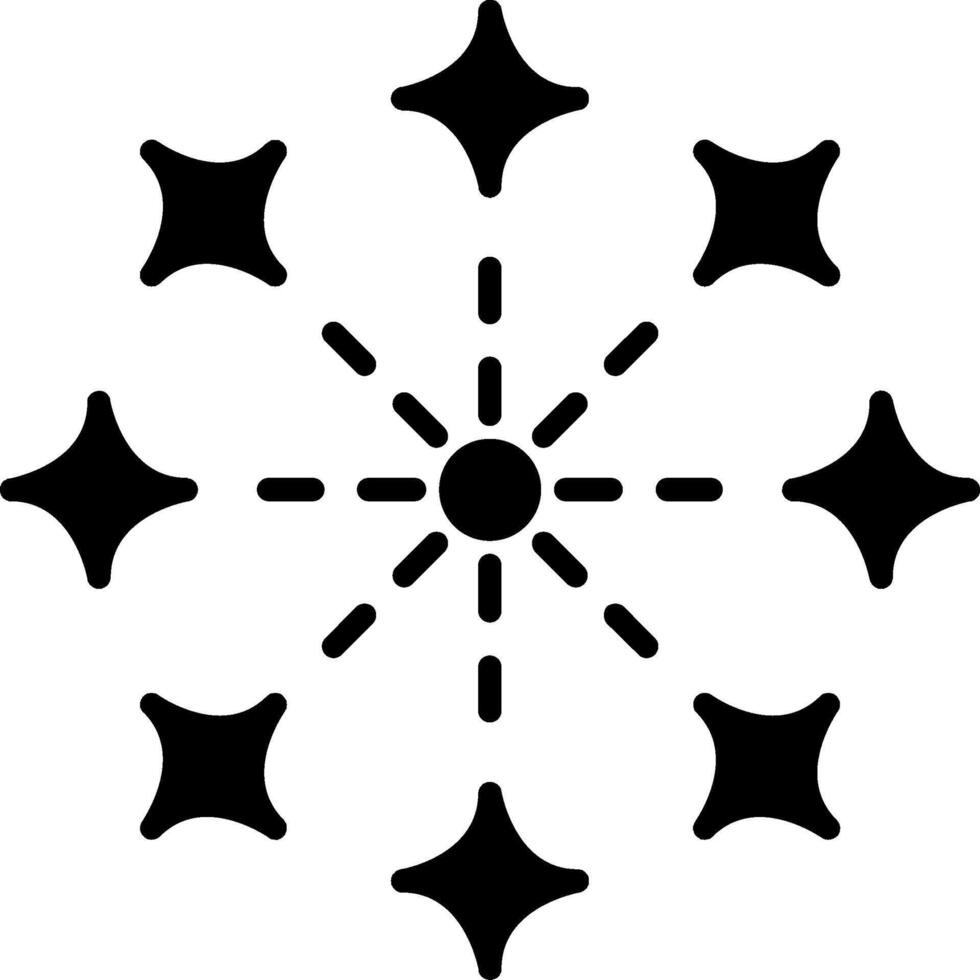 Lichter-Glyphe-Symbol vektor